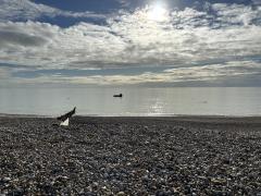 Setting off from Selsey - much better weather!
